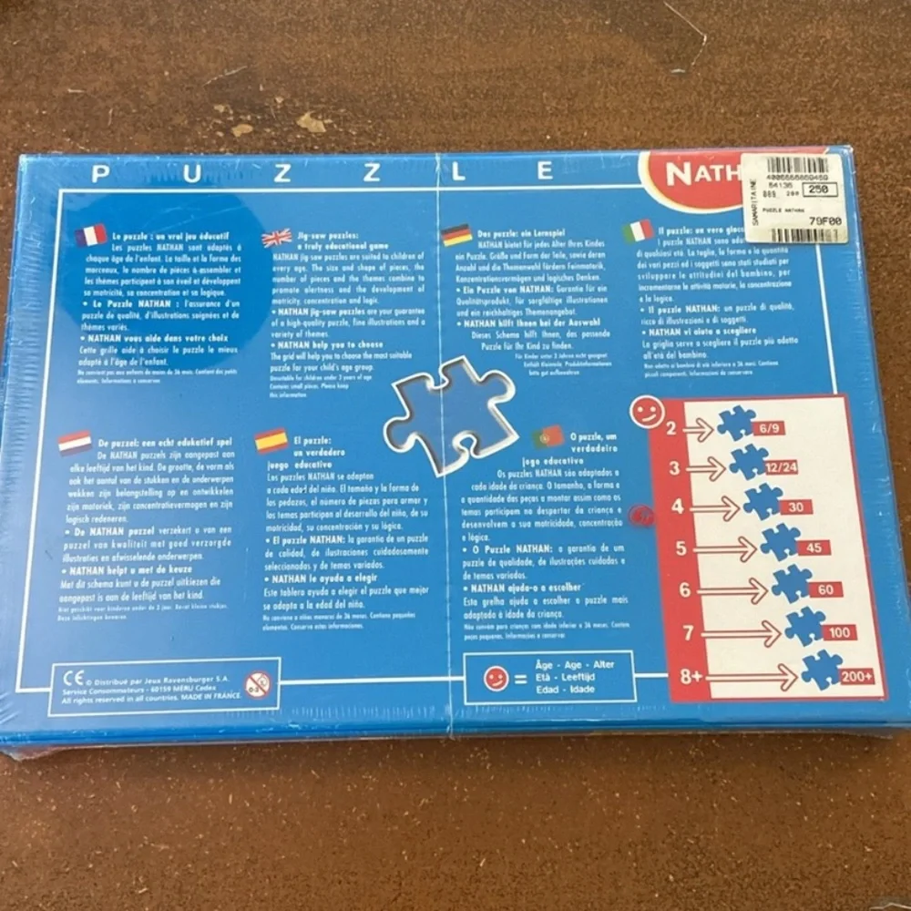 New Nathan 250 piece Maxi Puzzle Becassine 1995 French Ravensburger vintage